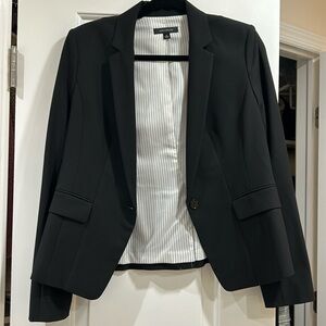 Black blazer from Ann Taylor with striped lining